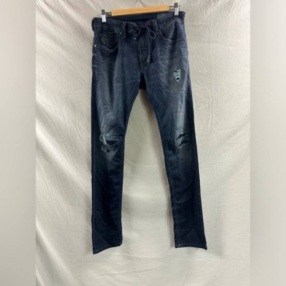 Diesel THAVAR SP-NE 0676E Slim-Skinny Distressed  Jogg Jeans